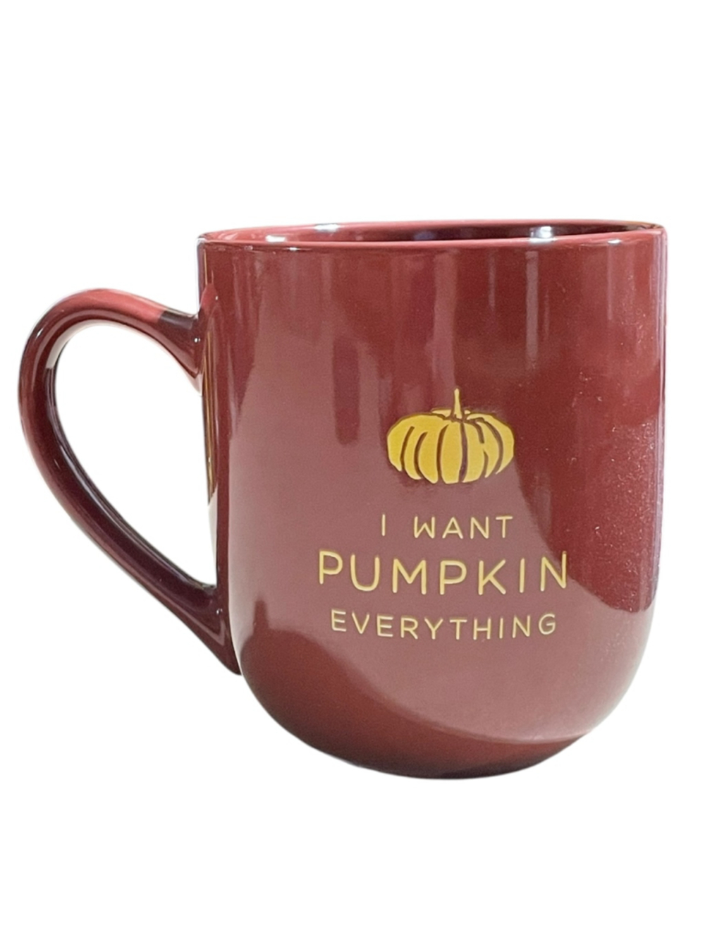 Place & Time Fall Ceramic "I Want Pumpkin Everything" Mug Coffee Cup 16 oz NEW